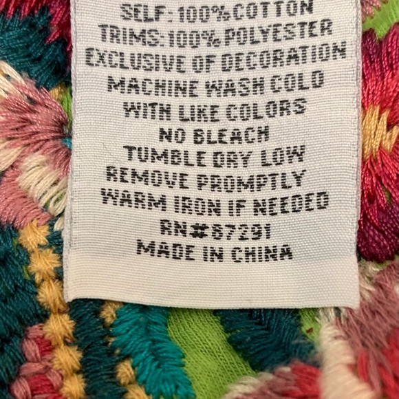 JOHNNY WAS Bohemian Peasant Top 🔺 PRICE DROP CLOSET CLEAROUT 🚀 - Picture 11 of 12